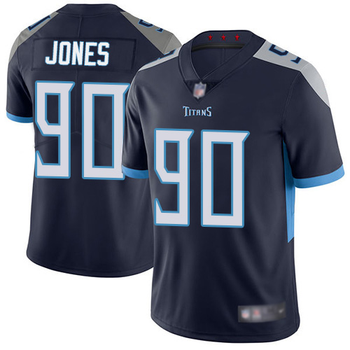Tennessee Titans Limited Navy Blue Men DaQuan Jones Home Jersey NFL Football #90 Vapor Untouchable->tennessee titans->NFL Jersey